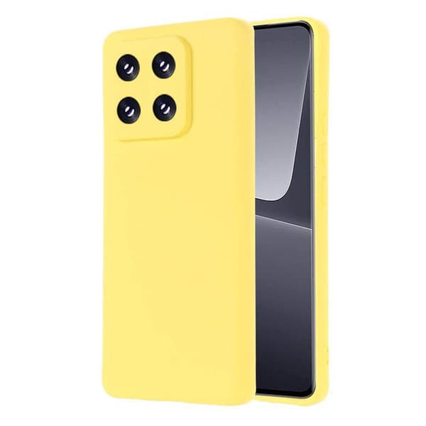 Liquid silikone cover til Xiaomi 15 - Gul