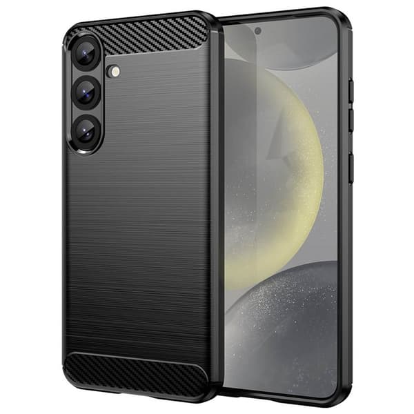 BÃ¸rstet silikone cover til Samsung Galaxy S26 Plus - Sort