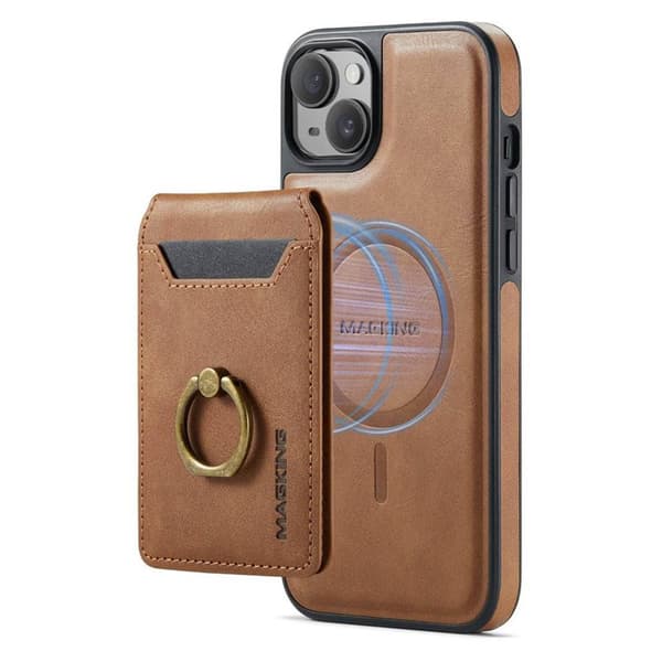 DG-Ming Magking K1 2i1 cover til Apple iPhone 15 Plus - Brun