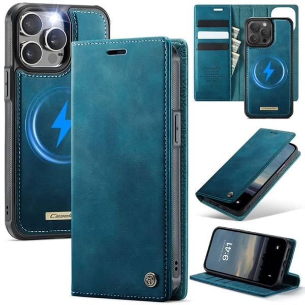 CaseMe mobildeksel C49 2i1 til Apple iPhone 14 Pro Max – Petrol