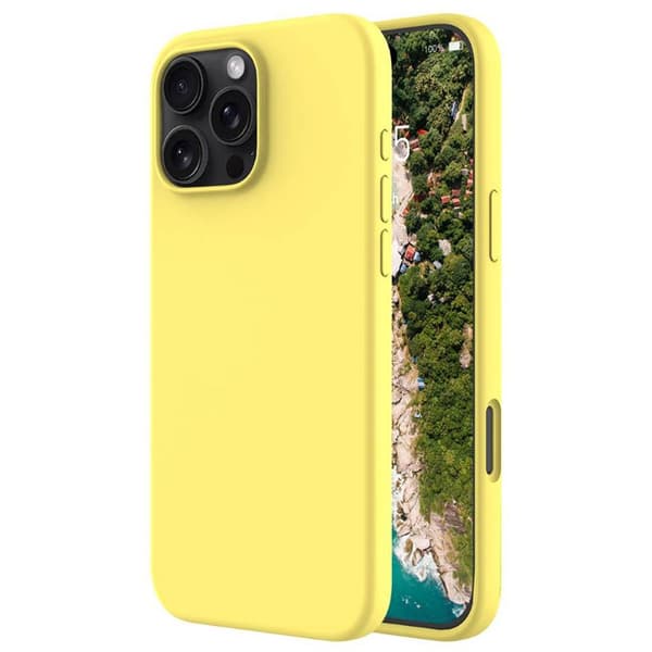 Liquid silikonisuoja Apple iPhone 16 Pro Max - Canary Yellow