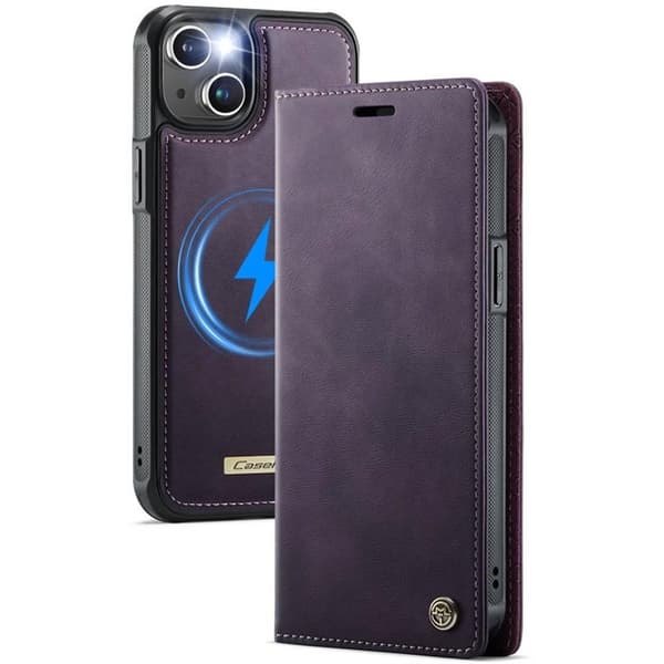 CaseMe mobildeksel C49 2i1 til Apple iPhone 15 Plus – Purple