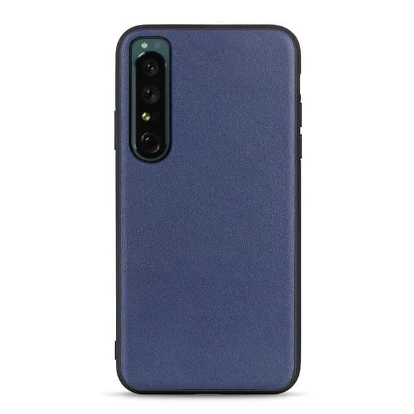 Lær deksel til Sony Xperia 1 IV - Blå