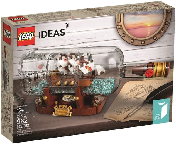 LEGO 21313 Flaskeskib Ny.