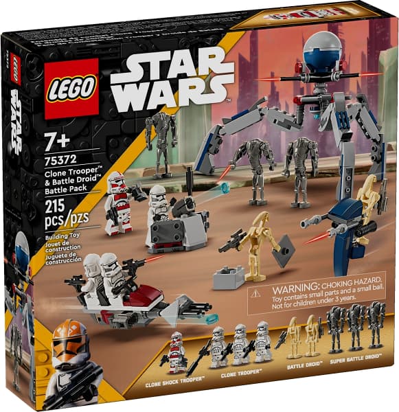 LEGO 75372 Clone Trooper & Battle Droid Battle Pack Nytt.
