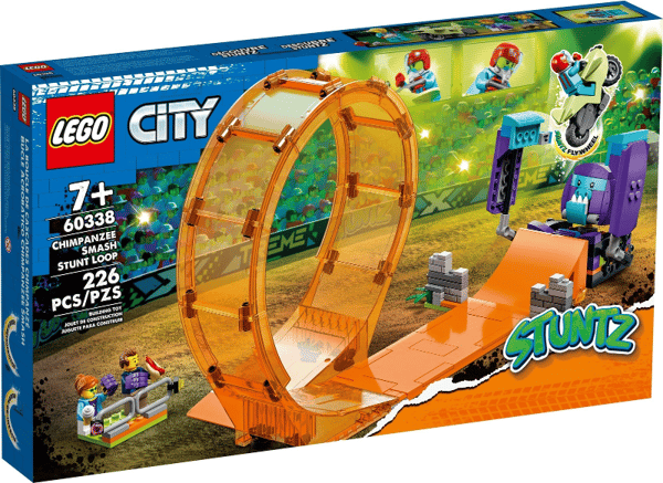 LEGO 60338 Smadrende chimpanse-stuntloop Ny.