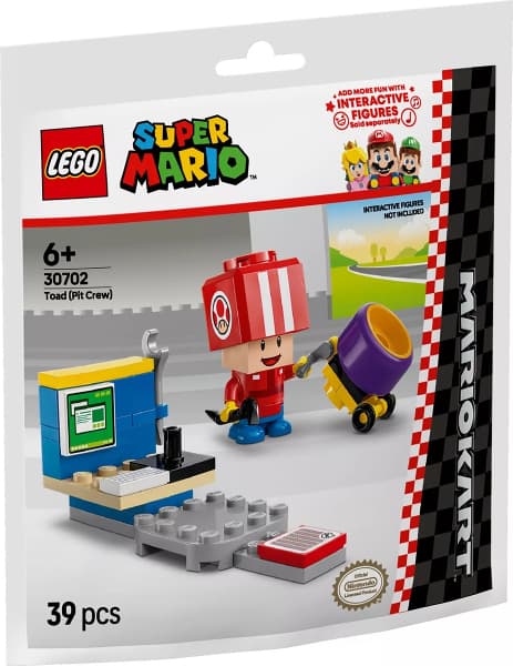 LEGO 30702 Mario Kart – Toad (Pit Crew) Ny.