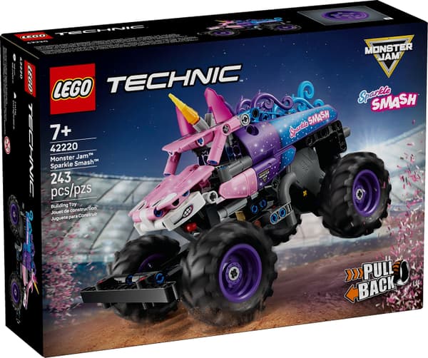 LEGO 42220 Monster Jam Sparkle Smash pull-back Ny.