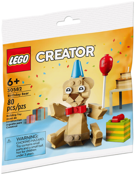 LEGO 30582 Bursdagsbamse Ny.