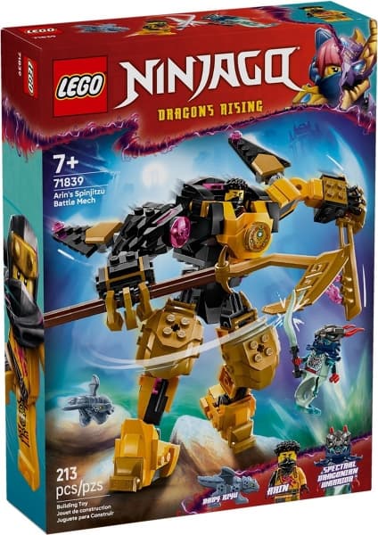LEGO 71839 Arins Spinjitzu-kamprobot Ny.