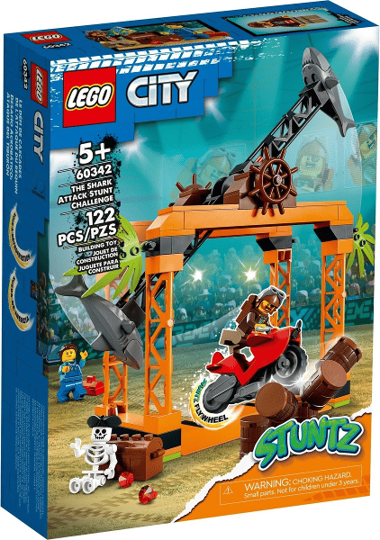 LEGO 60342 The Shark Attack Stunt Challenge Nytt.