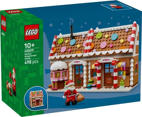 LEGO 40809 Julepyntet pepperkakehus Ny.