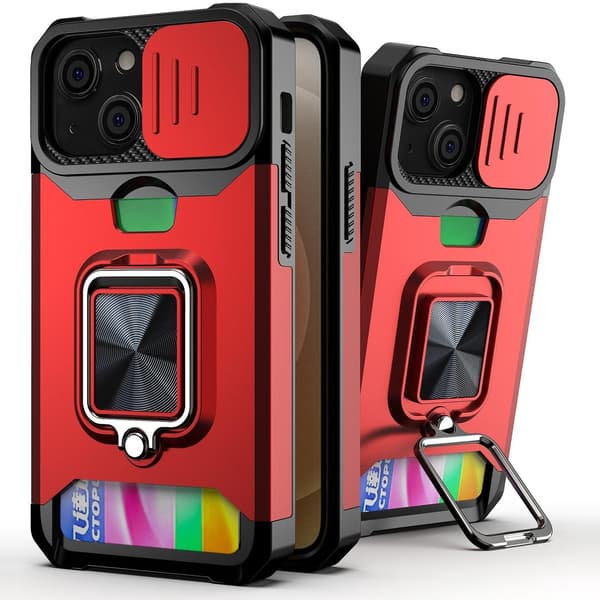 3-pak iPhone 13 Pro. 1 Pung etui og 2 Bagside covers