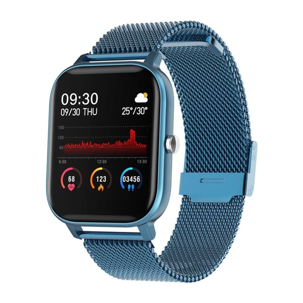 Stilfuldt Smartwatch med Rustfrit Armbånd