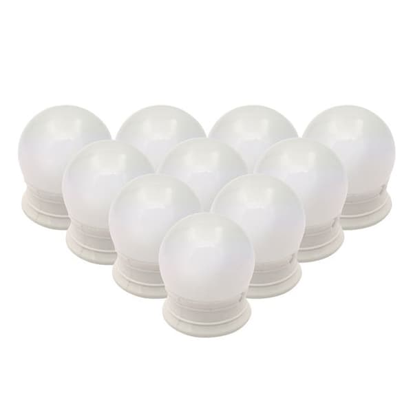 10 stk. LED-lamper til Makeupspejl m. Lysdæmper