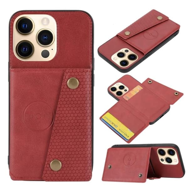3-pak iPhone 13 Pro Max. 1 tegnebogsfodral og 2 bagcovers