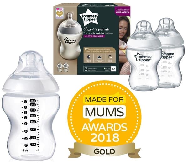 Tommee Tippee - 2 stk x 260ml Sutteflasker Sæt