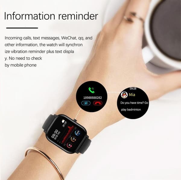Stilfuldt Smartwatch med Rustfrit Armbånd