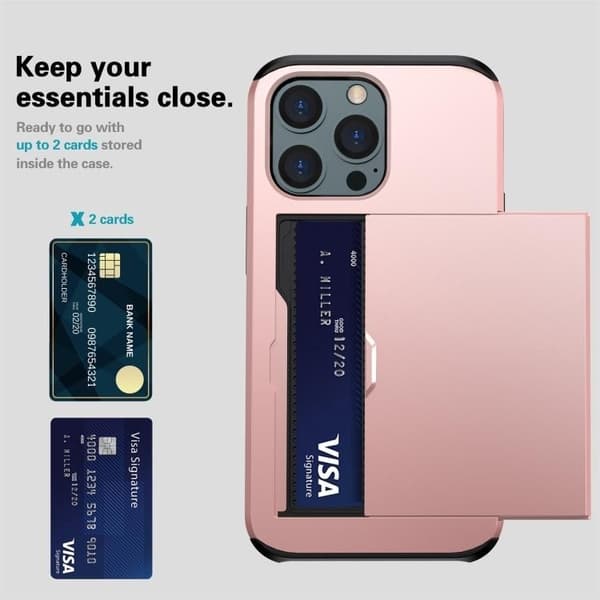 3-Pakke Iphone 13 Pro Max. 1 Lommeboketui og 2 Bakdeksler