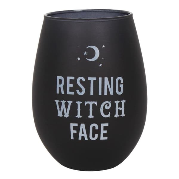 Vinglas RESTING WITCH FACE m förpackning