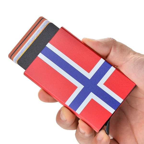 Kortholder med RFID-beskyttelse. Pop-up