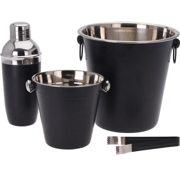 COCKTAIL SHAKER SETT. Rustfritt