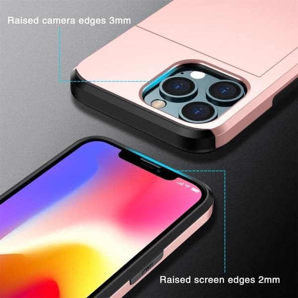 3-pak iPhone 13 Pro Max. 1 Pung etui og 2 Bagside covers