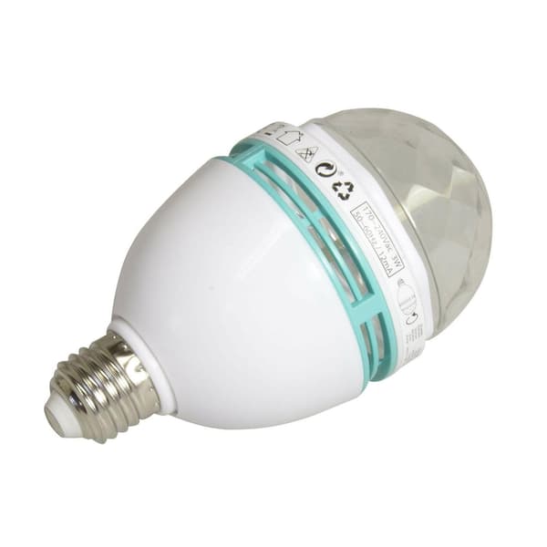 Pyörivä Monivärinen LED Discopallo . E27