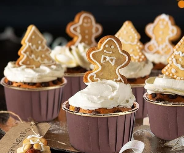 Muffinsform med Lock 25st Cupcakesform Aluminium Kaffebrun