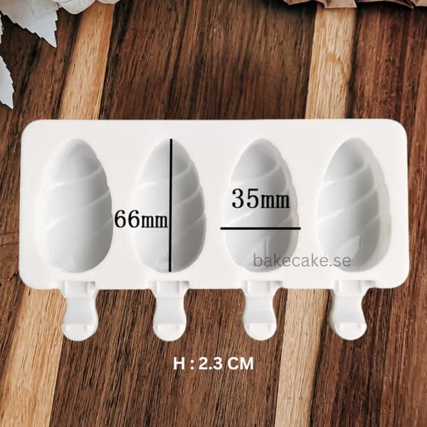 Popsicle & Cakesicle Silikonform – Perfekt för Glass & Desserts