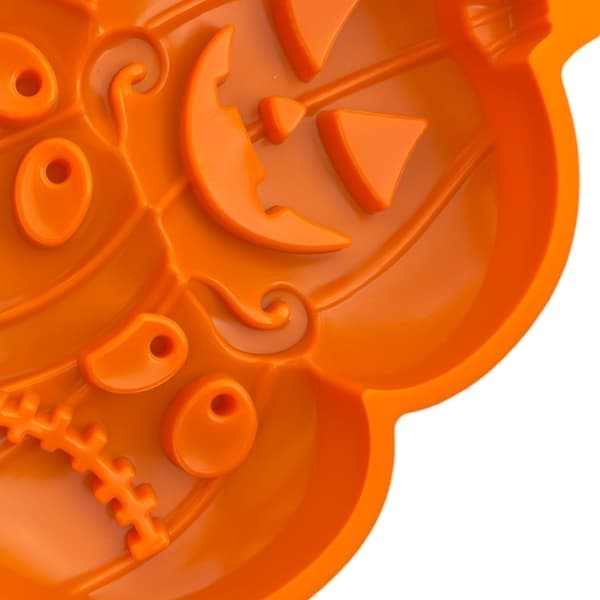 Halloween Silikonform för Pumpaansikten - Stor Bakform