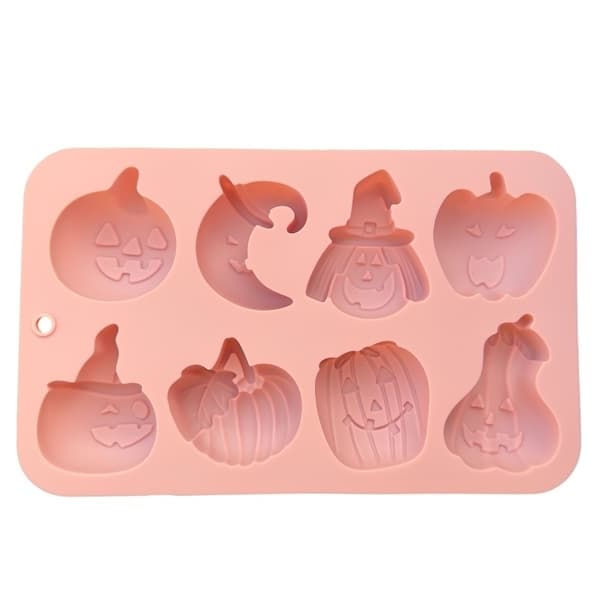 Halloween Silikonform för Roliga Pumpa & Häxfigurer