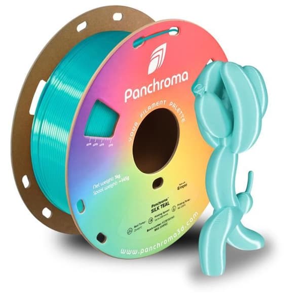 3D-printer filament - POLYMAKER - PolyTerra PLA - Silk Teal - Bioplast - Nem at printe