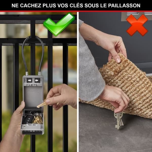 Masterlock sikkerhedsskab Nøgleboks 5482EURD L format