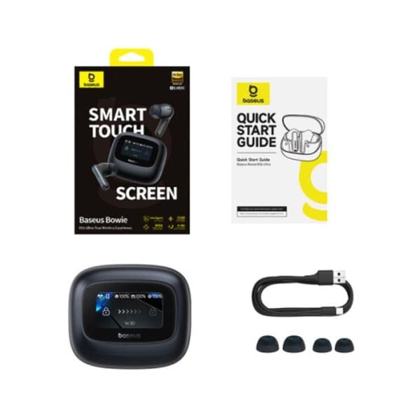 Baseus Bowie M2s ANC Bluetooth-hovedtelefoner i sort