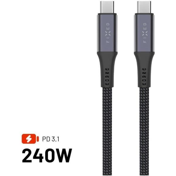Multimedia USB-C kabel - FIXED - 2m - 20Gbps - 240W - 4K@60Hz