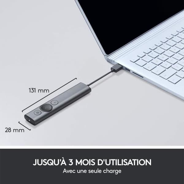 Pointeur - Logitech - Spotlight - Kompatibel med Windows / Apple / Linux