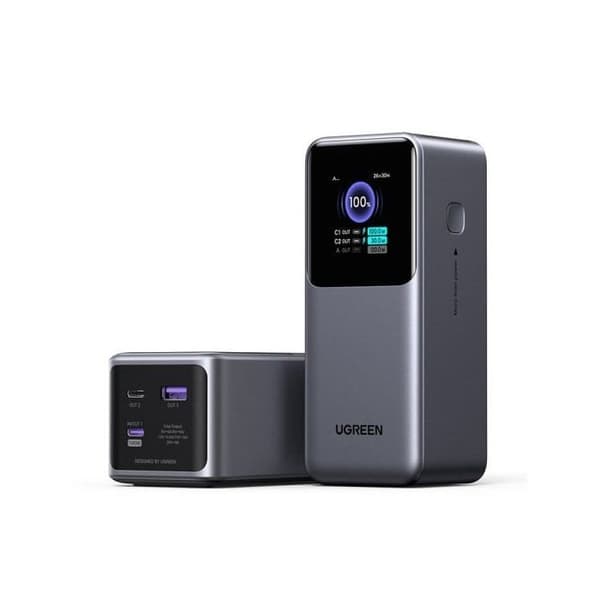 Extern batteri - Ugreen - 20000mAh - 130W - USB-C - Anodiserad grå