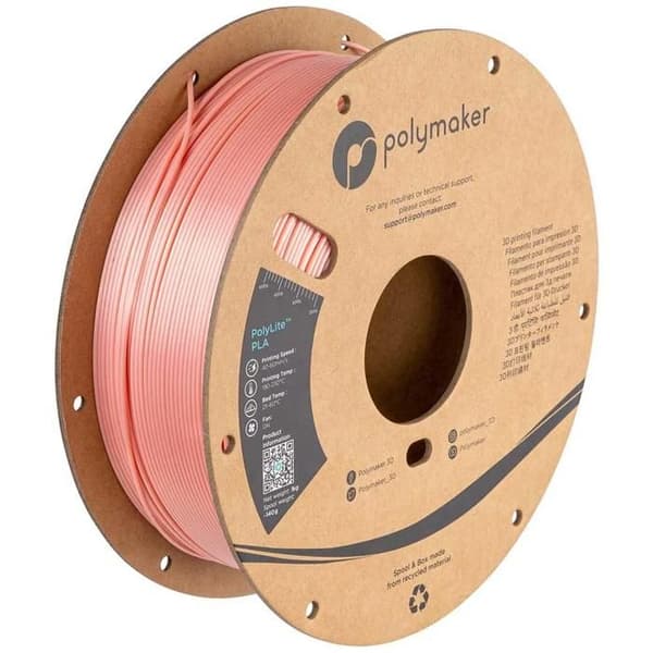 Filament 3D Polymaker PolyLite PLA Ros 1kg
