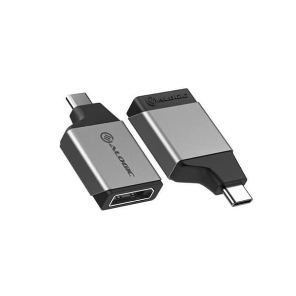 Sovitin - ALOGIC - ULCDPMN-SGR - USB-C DisplayPort - Kompakti - Kevyt - 2160p