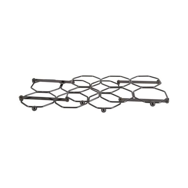 Pulloteline - HONEYCOMB - Pystysuora - Savuharmaa - Käännettävä - 6 pullolle