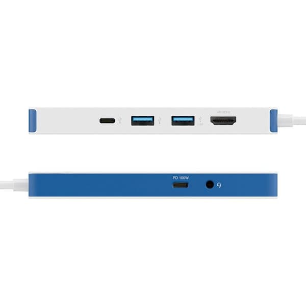 Station d'accueil för bärbar PC Hyper HYPERDRIVE FLEX8 USB-C HUB BLÅ
