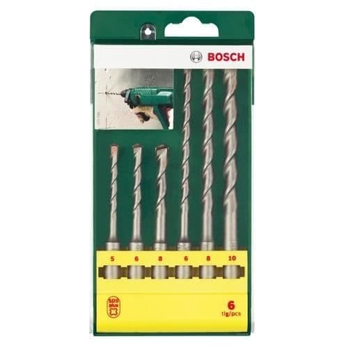 Bor - BOSCH - Kassette med 6 SDS-PLUS bor