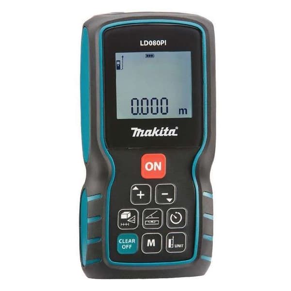 Laserafstandsmåler - MAKITA - LD080PI - Rækkevidde 80m - Præcision 2mm - Blå