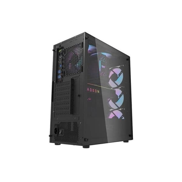 PC-kotelo Darkflash DK352 Plus + 4 ARGB-tuulettinta musta