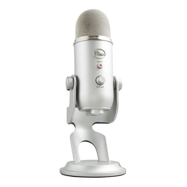 Mikrofoni Sininen Mikrofonit YETI SILVER