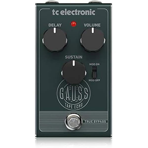 Echo-pedal - TC Electronic - GAUSS TAPE ECHO - Intuitiv interface - True Bypass - 9V