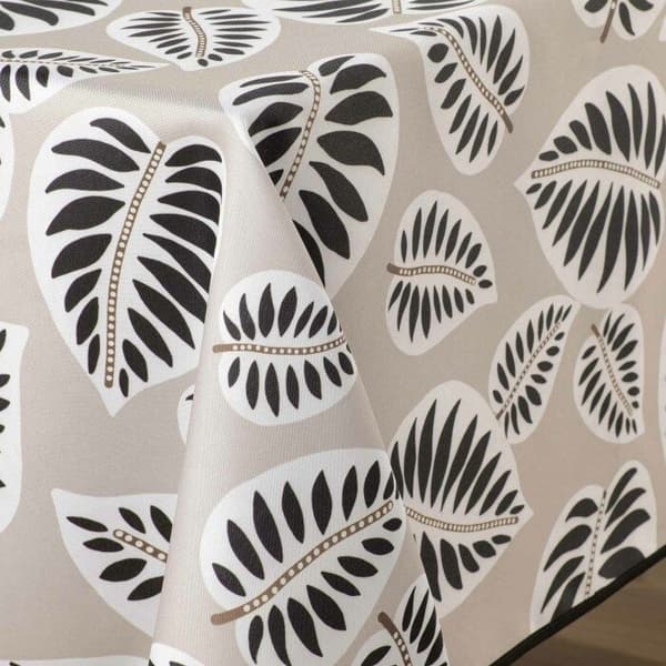 Rektangulär duk 150 x 240 cm polyester tryckt Alma Noir