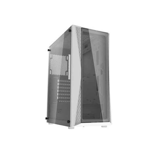 PC-chassi Darkflash DK352 Plus Vit + 4 ARGB-fläktar