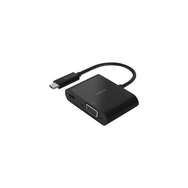 USB-C VGA-adapter - BELKIN - 60W - Sort - 1920x1080 - Til bærbare computere og tablets